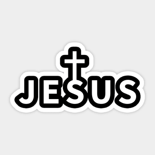 Jesus Name Cross | Christian Sticker